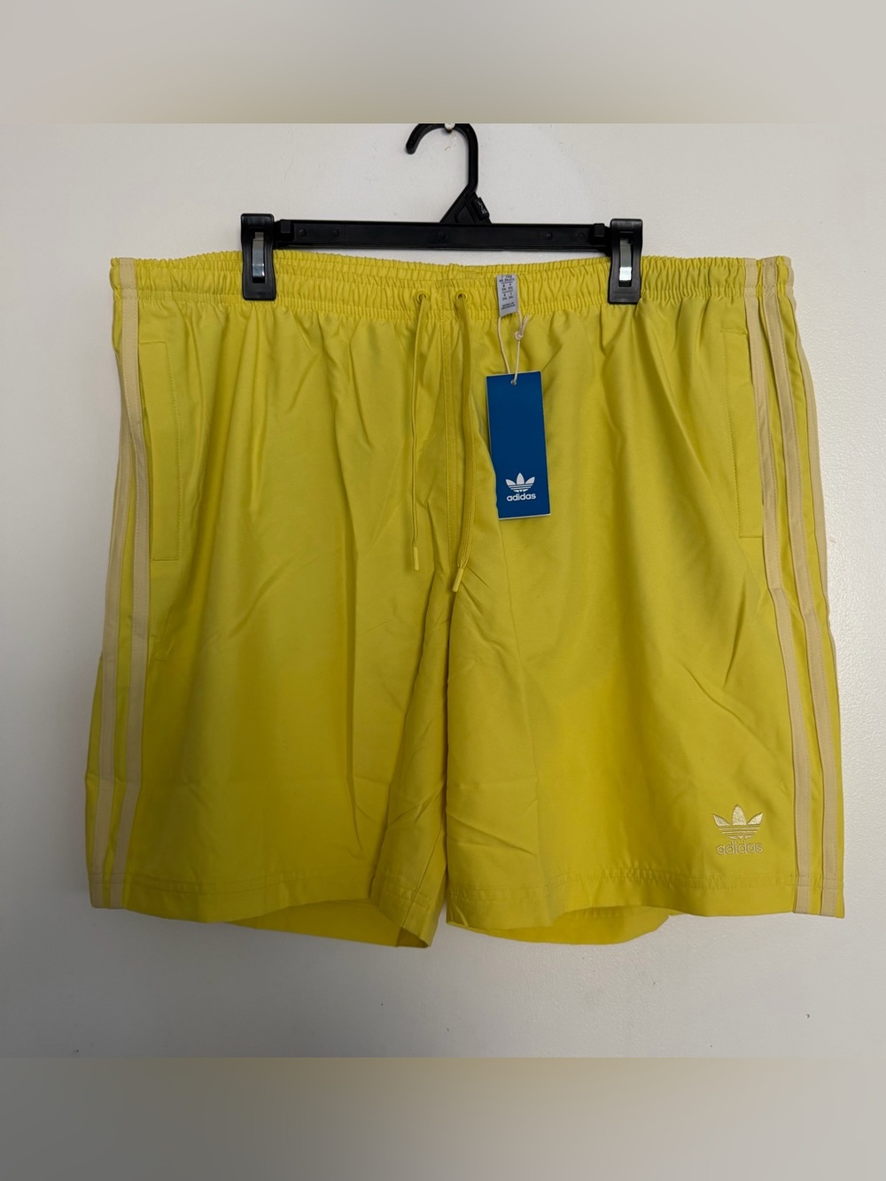 Men’s Adidas 3 Stripes Swim Shorts 8” Inseam Size 2XL